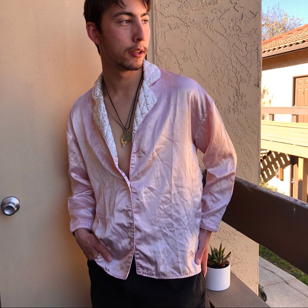 💗 RARE VINTAGE SILK PINK PIECE